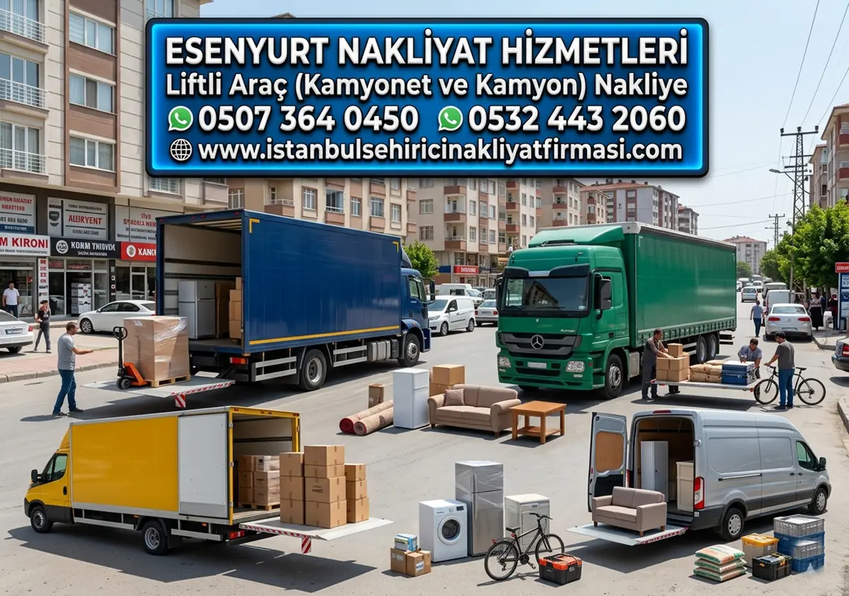 ESENYURT LİFTLİ KAMYON NAKLİYE ÇÖZÜMLERİ